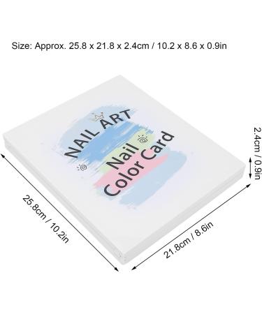 Nail Color Card Magnetic Buckle Design Utomatic Adsorption Digital Marking Clear Easy To Use Nail Swatch Book for Nail Art Works Display for Nail Salon - Buy Online on GoSupps.com