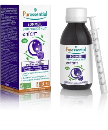 Puressentiel - Relaxing Sleep - Sweet Night Syrup for Children - Organic - 100% Natural Formula - 125ml - Buy Online on GoSupps.com