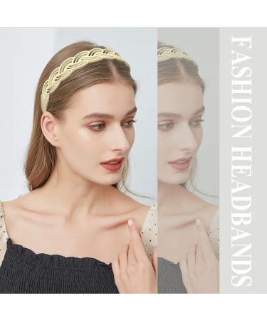 6pcs Pigtail Headbands for Girls Women - Assorted Color Hair Accessories - Buy Online on GoSupps.com