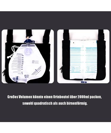 Urine Bag Cover with Catheter Hose Cover & Adjustable Belt | Catheter Bag Covers with Storage Compartment | International Shipping Available - Buy Online on GoSupps.com