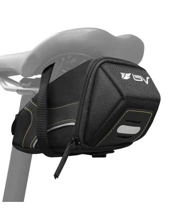 BV Bicycle Y-Series Strap-On Bike Saddle Bag/Bicycle Seat Pack Bag, Cycling Wedge with Multi-Size Options Medium