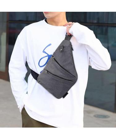 Portable Waterproof Anti-thief Personal Flex Crossbody Sling Bag for Women & Men - Black Right - Buy Online on GoSupps.com