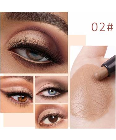 Eyeshadow Sticks for Eyes Shimmer Cream Eye Shadow Pencil Pro Waterproof & Long Lasting Eyeshadow Highlighter Stick Eye Makeup Pencil Frifer 02# Naked Beige - Buy Online on GoSupps.com