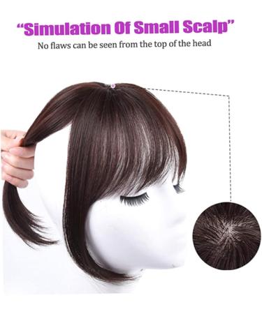 Human Hair Toppers Clip In Crown Toppers Hair Straight Toupee Part Wiglets Hairpieces for Mild Hair Loss Volume Cover Gray Hair (Light Brown) - Buy Online on GoSupps.com