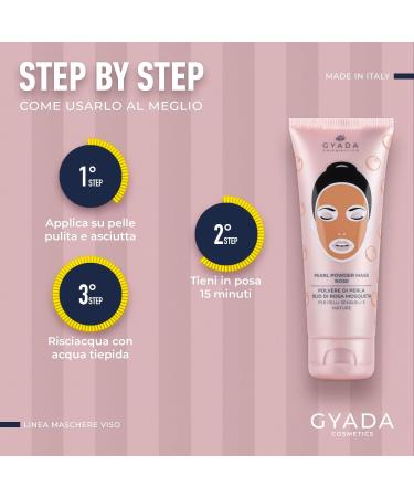  GYADA COSMETICS GYADA COSMETICS Pearl Powder Mask Rose for Sensitive and Mature Skin Anti-Aging and Healing for Soft and Hydrated Skin with Pearl Powder and Macadamia Oil 75 ml - Buy Online on GoSupps.com
