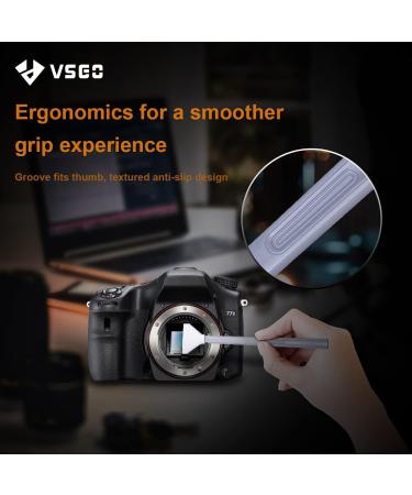 VSGO VS-S03E Full Frame Camera Cleaning Kit - 12pcs Swab & 10ml Cleaner for Sony Nikon Canon FF CCD CMOS - Buy Online on GoSupps.com