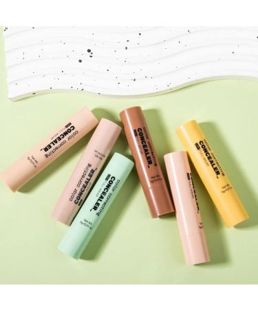 Concealer Stick 6 Shades Full Coverage Concealer Lightweight Texture and Long Hold for Camouflage Imperfections Face Cosmetics for Women and Young Girls - Buy Online on GoSupps.com