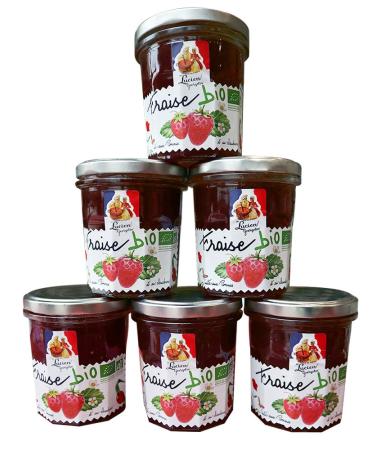 LUCIEN GEORGELIN Lucien Georgelin Organic Strawberry Fruit Preparation 6 x 320g