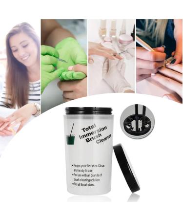 Nail Art Brush Cleaner Cup Nail Art Brush Cleaner Cup Immersion Brush Cleaning Bottle with Multiple Size Slots - Buy Online on GoSupps.com
