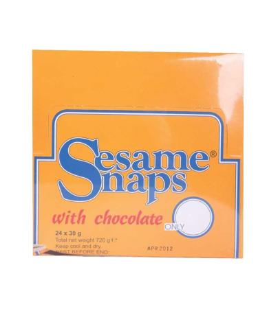 Sesame Snaps | Sesame Snaps Chocolate Coated | 21 x 30g