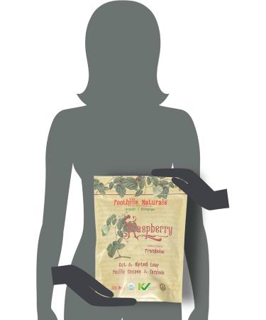 Foothills Naturals Raspberry Leaf Tea Organic - 150+ Servings (227g Loose Leaf Tea) - Buy Online on GoSupps.com