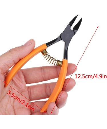 SVAASA Nail Clippers Orange Soft Nail Cuticle Nipper Stainless Steel Tweezer Clipper Dead Skin Remover Scissor Plier Manicure Nail Art Tool (Color : Orange) - Buy Online on GoSupps.com