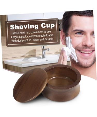 DOITOOL Wooden Shaving Bowl Set - Antique Shaving Soap Mug with Brush for Men | Travel-Friendly Shaving Essentials - Buy Online on GoSupps.com