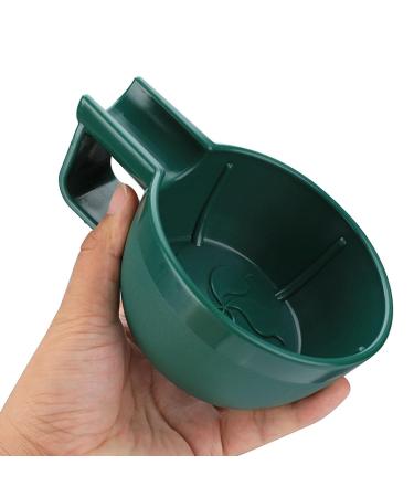 Perfk Shaving Soap Bowl - Durable Wet Shave Mug for Men | Hairdresser Accessories | Perfect Gift for Fathers & Birthdays - Green - Buy Online on GoSupps.com