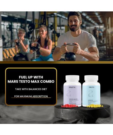 MarsbyGHC Testo Max Combo | Mars Beetroot Nitric Oxide Booster & Mars Turkesterone Capsules 120 Capsules | - Buy Online on GoSupps.com