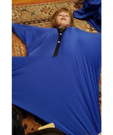 Sensory Body Sock for Kids - Stretchy Full Body Wrap for Autism & Anxiety - Silver Grey, Size Large - Buy Online on GoSupps.com