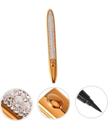 Balacoo Self Adhesive Mascara Makeup Eyeliner Beauty Tools Black Makeup Supplies Cosmetics No Smudge 1 count (Pack of 1) Golden - Buy Online on GoSupps.com