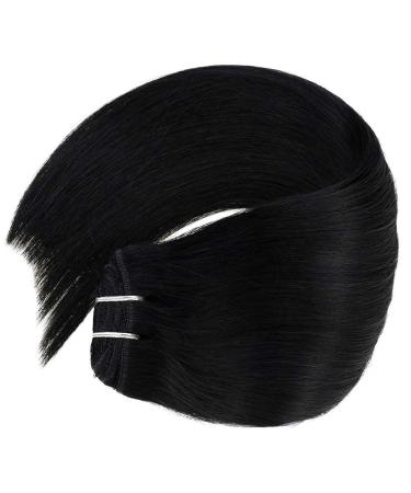 Vivien 50cm Black Hair Extensions | 120g Real Human Hair Clip-In | 7pcs Deep Black #1 - Buy Online on GoSupps.com