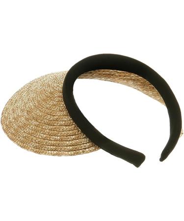 Natural Black Straw Clip Ons - One Size Khaki | Trendy Fashion Accessory - Buy Online on GoSupps.com