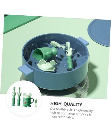 Buy NOLITOY Kids Toothbrush Set - Soft Silicone & Sucker Brushes for Infants & Toddlers | International Shipping Available - Buy Online on GoSupps.com