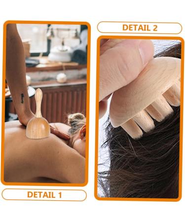 Fomiyes Household Cupboards Beech Wood Massage Set - Mushroom Head Massage Cups for Neck & Lymph Care | Perfect for Travel - Buy Online on GoSupps.com