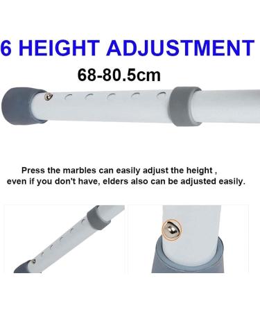 ABXTAO Grab Bars for Bathroom Anti-Slip Width and Height Adjustable Safety Hand Rail Elderly Free Standing Toilet Frame Shower Grab Bars - Buy Online on GoSupps.com