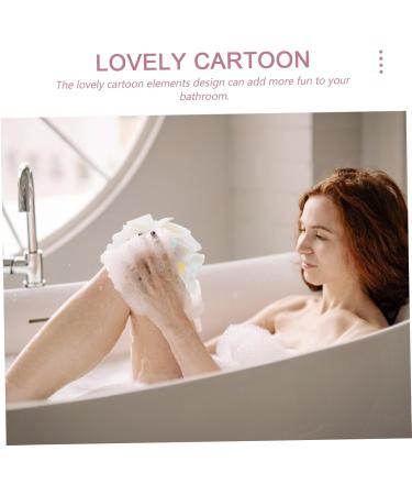 2pcs Exfoliating Cartoon Bath Ball - Mesh Shower Loofah & Body Wash Scrubber for Clean & Healthy Skin - Buy Online on GoSupps.com