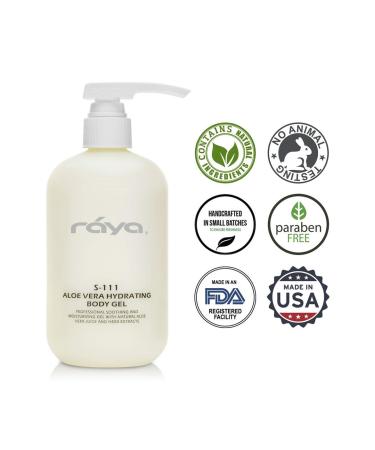 Raya Aloe Vera Hydrating Body Gel 16 oz | Natural Moisturizing Gel for Face & Body | Soothe & Hydrate Skin | Ideal for Sun Exposure - Buy Online on GoSupps.com