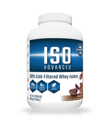 Pro Line Iso Advanced Whey Protein Isolate | 30 Grams Microfiltered Whey Isolate Protein | Sugar Free Low Fat Low Lactose Soy Free Whey Protein Powder (1.76LB Chocolate) Chocolate 1.76LB