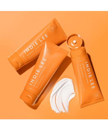 Indie Lee SPF 30 Mineral Sunscreen with Squalane & Shea Butter - Broad Spectrum Sun Care for All Day Protection (3.3oz) - Buy Online on GoSupps.com