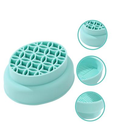 Brush Cleaning Bowl & Sponge Dryer | Makeup Brush Cleaner Pad & Stand | Foldable Organizer for Makeup Tools - Buy Online on GoSupps.com