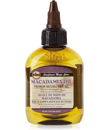 Difeel Premium Mega Care Natural Hair Oil - Macadamia Oil 2.5 ounce - Buy Online on GoSupps.com