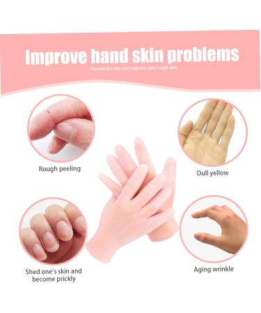 Moisturizing Gloves Overnight 2 Pairs Non-slip Palm Elastic Lotion Gloves Free Size Waterproof Gloves for Dry Hands Chapped Skin Moisturizing Gloves - Buy Online on GoSupps.com