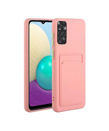 Tivenfezk nadoli silicone shell for xiaomi redmi note 11s ultra thin shockproof scratch -resistant wallet soft tpu protective cover cell phone case with credit card holder xiaomi redmi note 11s pink