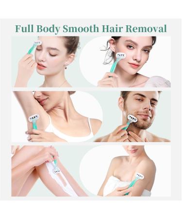 2PCS Smooth Women's Razor Set + Extra Blades - Sensitive Green - Perfect for Effortless Shaving - Buy Online on GoSupps.com