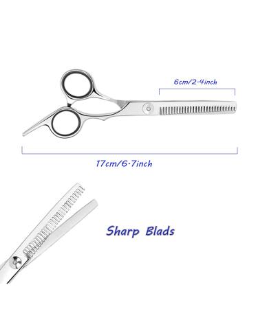 ESSOY Professional 6.7-Inch Thinning Shears Stainless Steel Haircut Scissors for Home Salon Barber - Hairdressing Scissor for Women Men Kids - Buy Online on GoSupps.com