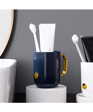 DIGJOBK Orange Toothbrush Cup with Handle | Reusable Sturdy Bathroom Essentials | Ideal for Toothbrush & Toothpaste Storage - Buy Online on GoSupps.com