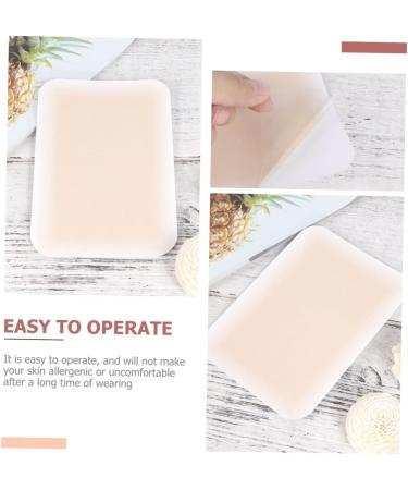 Beavorty Stickers Waterproof 3pcs Concealer Silicone Patches Invisible Tape Scar Conceal Sticker Scar Cover Pu Scar Stickers 14X10X0.2CM Khaki - Buy Online on GoSupps.com