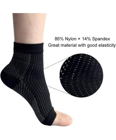 Feifanshop Ankle Bandage - 2 Pairs Compression Socks for Men & Women | Plantar Fasciitis Support Sports & Fitness - Buy Online on GoSupps.com
