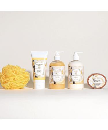 Camille Beckman Essentials Gift Basket | French Vanilla Glycerine Hand Therapy Body Cream & Soap | International Shipping Available - Buy Online on GoSupps.com