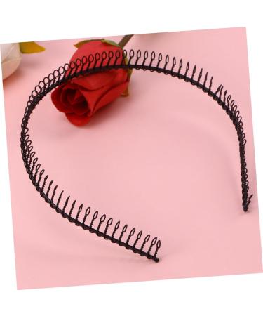 FRCOLOR Hair Band for Men Mens Headbands Princess Dresses for Girls Hair Jewels for Women Hair Accessories for Black Scrunchies Hair Bands Metal Teeth Comb Hair Piece Man Running - Buy Online on GoSupps.com