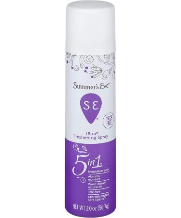 Summer's Eve Freshening Spray, Ultra, pH Balanced, Dermatologist & Gynecologist Tested, 2 Ounce, Pack of 2