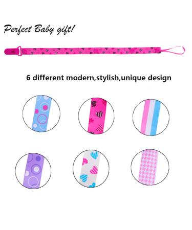 Buy Wylbjc Baby Pacifier Clips - Adjustable Washable & Multi-Colored Pacifier Strap Holder for Newborns | Modern Design for Girls & Boys - International Shipping Available - Buy Online on GoSupps.com