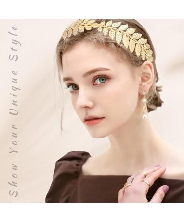 4-Piece Gold Headdresses for Brides | Roman Goddess Hair Wreaths & Jewelry for Weddings Parties & Fashion Shows - Buy Online on GoSupps.com