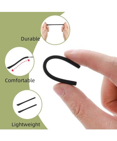 Silicone Anti-Slip Coatings - 10 Pairs of Slide-Resistant Glasses End Caps | Black & Brown | International Shipping - Buy Online on GoSupps.com