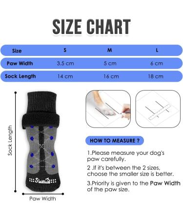 Eyein Anti-Slip Dog Socks Paws Stop Licking - 3 Pairs Thick Dog Socks with Grips & Adjustable Strap for Hardwood Floor Indoor Walking Dog Socks Injured Paw Protector for Puppy Small Medium Large Dogs M Black(pack of 6) - Buy Online on GoSupps.com