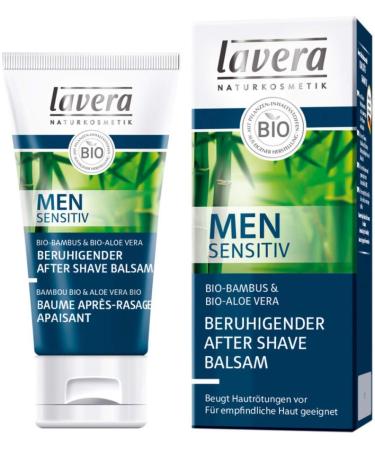 Lavera Men sensitive soothing after shave balm organic bamboo 3-pack (3 x 50ml)