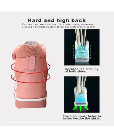 Kids Orthopedic Sandals - Closed-Toe Corrective Shoes with Arch & Ankle Support - Pink - Size 2 Big Kid - Buy Online on GoSupps.com
