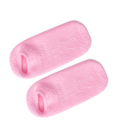 FRCOLOR 1 Pair Moisturizer Gel Socks Gel Moisturizing Socks Pink Socks Everyday Wear Socks Anti Callus Socks Heel Anti-Crack Socks Ankle Socks Moisturizing Heel Socks Foot Boots 21.5X8.5cm