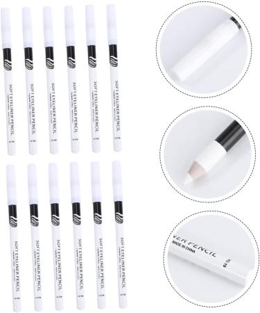 Outanaya 12pcs Eyeliner Pencil Machenical Eyeliner Lip Liner Brow Microblading Pen Makeup Tool Wooden Pole - Buy Online on GoSupps.com